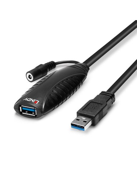 Lindy 43156 Kabel Usb Usb 3.2 Gen 1 (3.1 Gen 1) 10 M Usb A Czarny