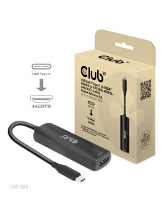 Club3D Cac-1588 Adapter Kablowy 0,17 M Usb Type-C Hdmi Czarny