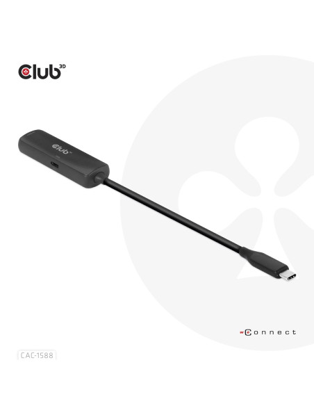 Club3D Cac-1588 Adapter Kablowy 0,17 M Usb Type-C Hdmi Czarny