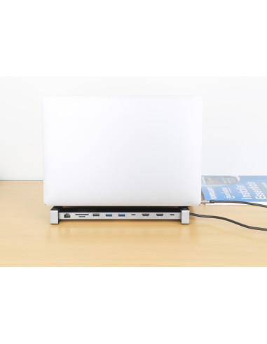 Manhattan 190398 Stacja Dokująca Przewodowa Usb 3.2 Gen 1 (3.1 Gen 1) Type-C Szary