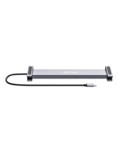 Manhattan 190398 Stacja Dokująca Przewodowa Usb 3.2 Gen 1 (3.1 Gen 1) Type-C Szary
