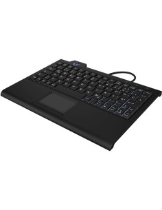 Keysonic Ksk-3210Elu (De) Klawiatura Dom Usb Qwertz Niemiecki Czarny