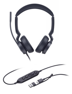 Yealink Uh46 Dual Uc Usb-C/A Zestaw Słuchawkowy Przewodowa Opaska Na Głowę Biuro/Centrum Telefoniczne Usb Type-C / Usb Type-A Cz 2