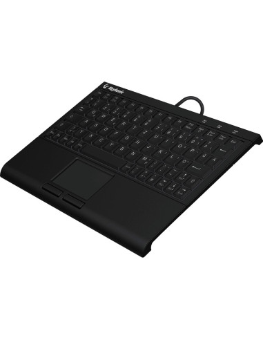 Keysonic Ksk-3211Elu (De) Klawiatura Dom Usb Qwertz Niemiecki Czarny
