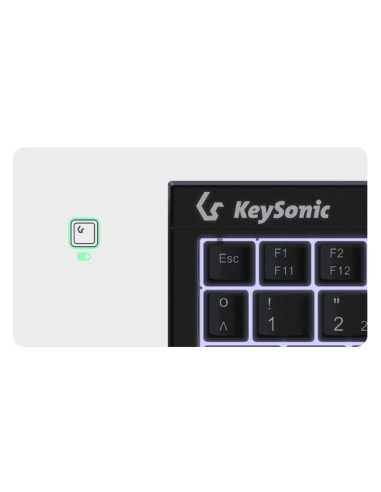 Keysonic Ksk-3211Elu (De) Klawiatura Dom Usb Qwertz Niemiecki Czarny