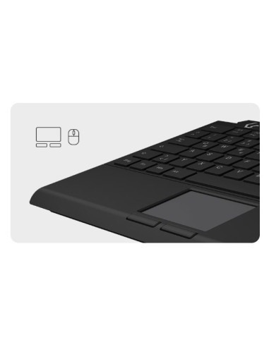Keysonic Ksk-5210Elu (De) Klawiatura Dom Usb Qwertz Niemiecki Czarny