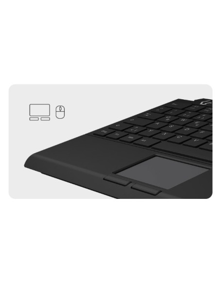 Keysonic Ksk-5210Elu (De) Klawiatura Dom Usb Qwertz Niemiecki Czarny