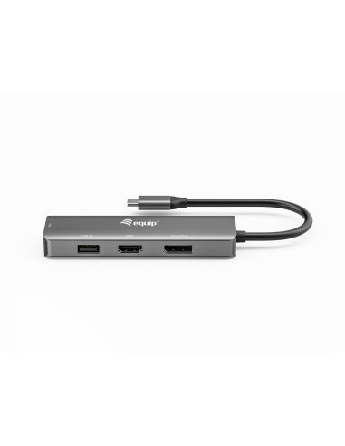 Equip 133485 Zewnętrzna Karta Graficzna Usb 3840 X 2160 Px Czarny, Srebrny