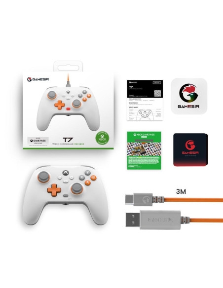 Gamesir T7 Biały Usb Gamepad Analogowa/Cyfrowa Pc, Xbox One S, Xbox One X, Xbox Series S, Xbox Series X