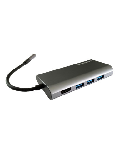 Lc-Power Lc-Hub-C-Multi-5 Stacja Dokująca Przewodowa Usb 3.2 Gen 1 (3.1 Gen 1) Type-C Antracyt, Czarny