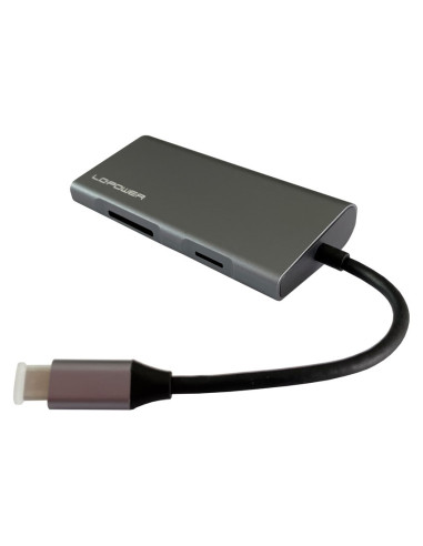 Lc-Power Lc-Hub-C-Multi-5 Stacja Dokująca Przewodowa Usb 3.2 Gen 1 (3.1 Gen 1) Type-C Antracyt, Czarny