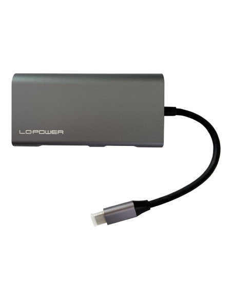 Lc-Power Lc-Hub-C-Multi-5 Stacja Dokująca Przewodowa Usb 3.2 Gen 1 (3.1 Gen 1) Type-C Antracyt, Czarny