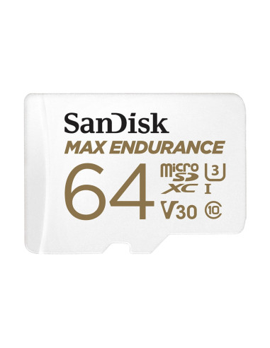 Sd Microsd Card  64Gb Sandisk Max Endurance Inkl. Adapter