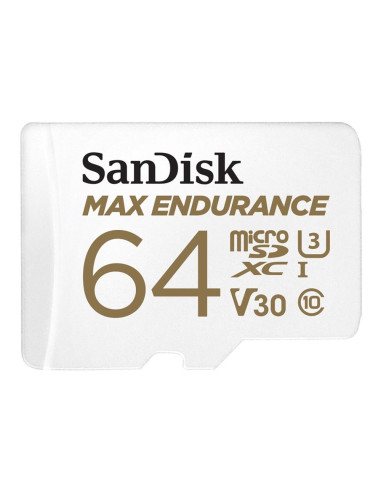 Sd Microsd Card  64Gb Sandisk Max Endurance Inkl. Adapter