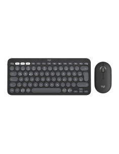 Logitech 920-012203 Klawiatura Dołączona Myszka Uniwersalne Rf Wireless + Bluetooth Qwertz Niemiecki Grafitowy