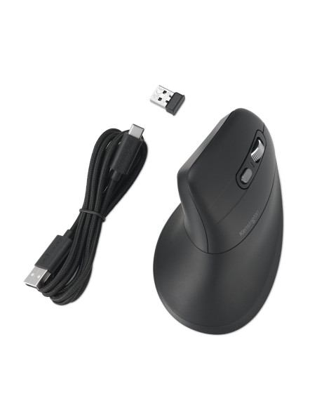 Kensington Pro Fit Ergo My630 Eq Myszka Biuro Po Prawej Stronie Rf Wireless + Bluetooth + Usb Type-A 2400 Dpi