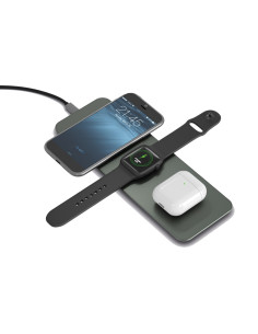 Terratec Chargeair All Słuchawki, Zestaw Słuchawkowy, Smartfon, Smartwatch Zielony Bezprzewodowe Ładowanie Szybkie Ładowanie Wew
