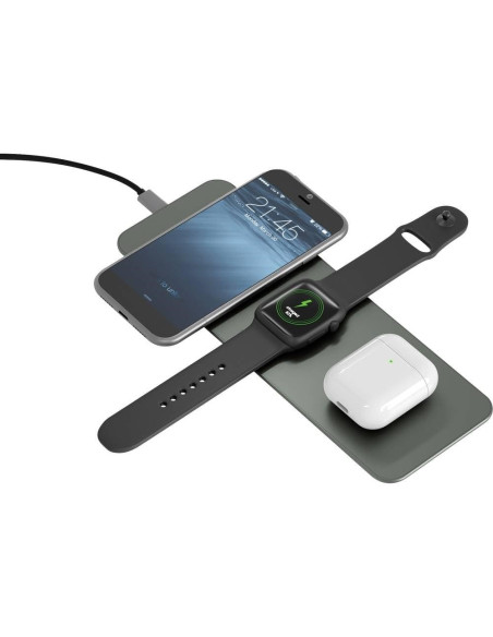 Terratec Chargeair All Słuchawki, Zestaw Słuchawkowy, Smartfon, Smartwatch Zielony Bezprzewodowe Ładowanie Szybkie Ładowanie Wew