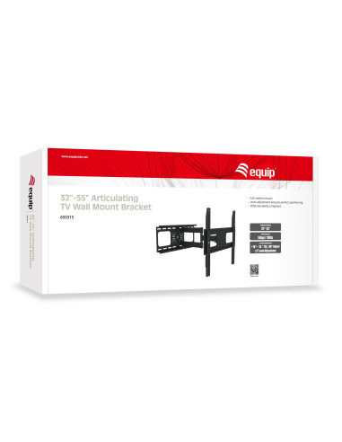 Equip 650315 Uchwyt Do Telewizorów 139,7 Cm (55") Czarny