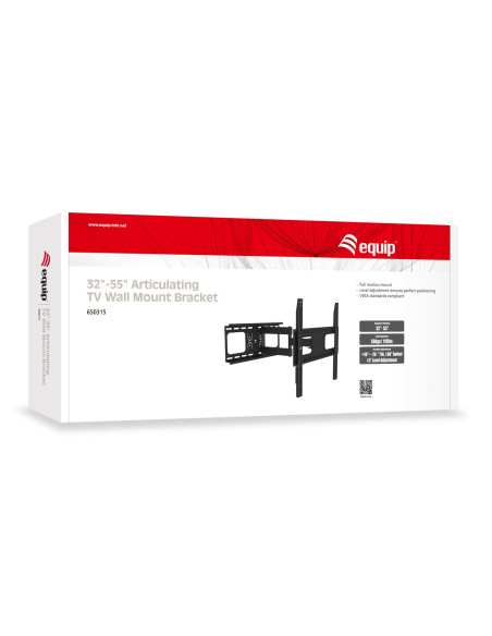 Equip 650315 Uchwyt Do Telewizorów 139,7 Cm (55") Czarny