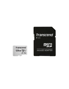 Sd Microsd Card 128Gb Transcend Sdxc Usd300S-A W/Adapter