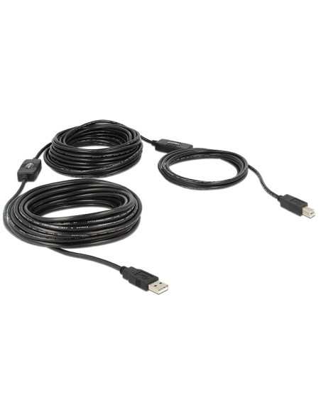 Delock 20M, Usb2.0-A - Usb2.0-B Kabel Usb Usb A Usb B Czarny