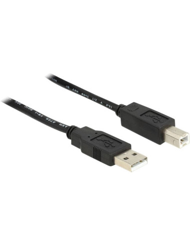 Delock 20M, Usb2.0-A - Usb2.0-B Kabel Usb Usb A Usb B Czarny