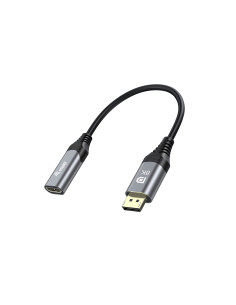 Equip 133446 Adapter Kablowy 0,15 M Displayport Hdmi Czarny, Szary
