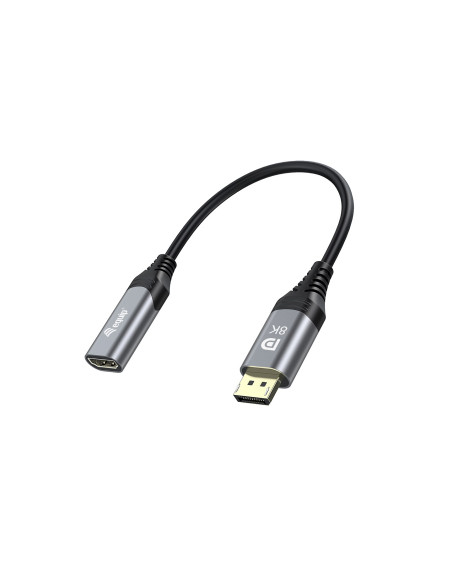 Equip 133446 Adapter Kablowy 0,15 M Displayport Hdmi Czarny, Szary