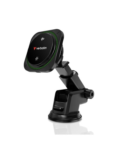 Verbatim Charge 'N' Drive Qi2 Rgb Smartfon Czarny Usb Bezprzewodowe Ładowanie Szybkie Ładowanie Automatyczna