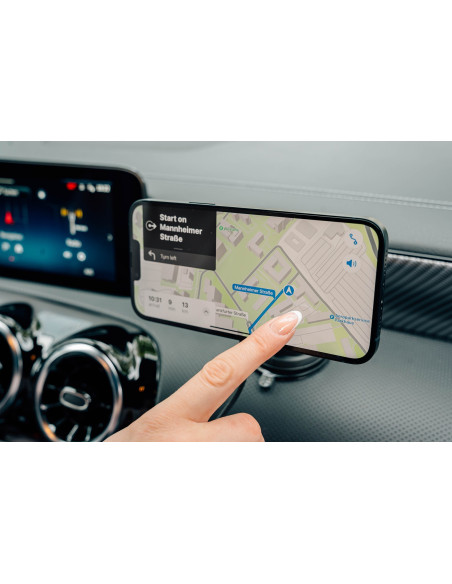 Verbatim Charge 'N' Drive Qi2 Rgb Smartfon Czarny Usb Bezprzewodowe Ładowanie Szybkie Ładowanie Automatyczna