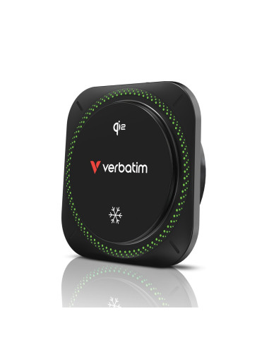 Verbatim Charge 'N' Drive Qi2 Rgb Smartfon Czarny Usb Bezprzewodowe Ładowanie Szybkie Ładowanie Automatyczna