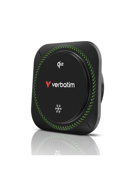 Verbatim Charge 'N' Drive Qi2 Rgb Smartfon Czarny Usb Bezprzewodowe Ładowanie Szybkie Ładowanie Automatyczna
