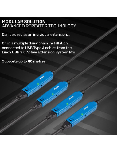 Lindy 43380 Kabel Usb Usb 3.2 Gen 1 (3.1 Gen 1) 5 M Usb C Usb A Czarny