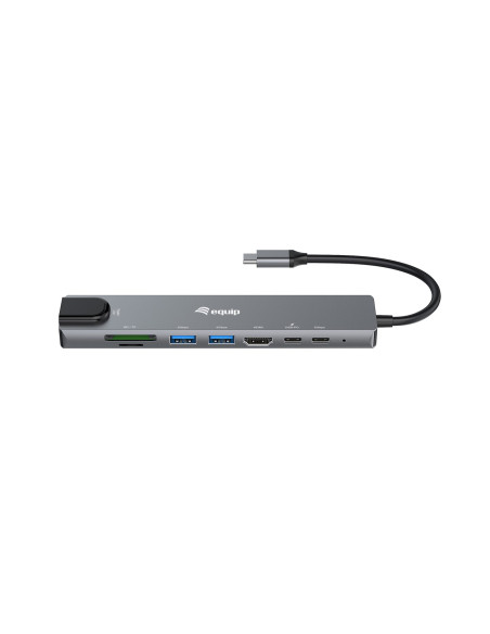 Equip 133497 Stacja Dokująca Przewodowa Usb Type-C Czarny, Szary