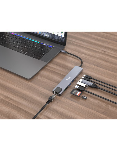 Equip 133497 Stacja Dokująca Przewodowa Usb Type-C Czarny, Szary