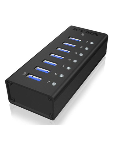 Icy Box Ib-Ac618 Usb 3.2 Gen 1 (3.1 Gen 1) Type-B 5000 Mbit/S Czarny