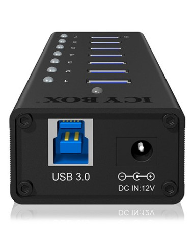 Icy Box Ib-Ac618 Usb 3.2 Gen 1 (3.1 Gen 1) Type-B 5000 Mbit/S Czarny