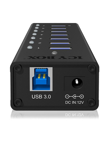 Icy Box Ib-Ac618 Usb 3.2 Gen 1 (3.1 Gen 1) Type-B 5000 Mbit/S Czarny