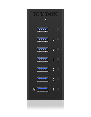 Icy Box Ib-Ac618 Usb 3.2 Gen 1 (3.1 Gen 1) Type-B 5000 Mbit/S Czarny