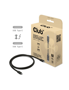 Club3D Cac-2501 Kabel Thunderbolt 1 M 120 Gbit/S Czarny