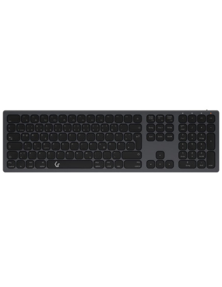 Keysonic Ksk-8023Btrf (De) Klawiatura Uniwersalne Bluetooth Qwertz Niemiecki Antracyt, Czarny
