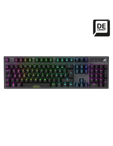 Sharkoon Skiller Sgk20 Brown Klawiatura Gaming Usb Qwertz Niemiecki Czarny