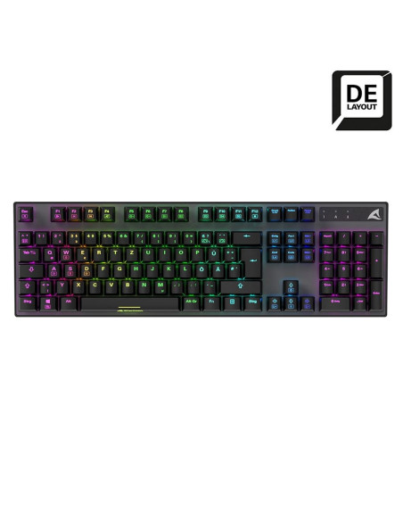 Sharkoon Skiller Sgk20 Brown Klawiatura Gaming Usb Qwertz Niemiecki Czarny
