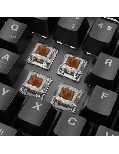 Sharkoon Skiller Sgk20 Brown Klawiatura Gaming Usb Qwertz Niemiecki Czarny