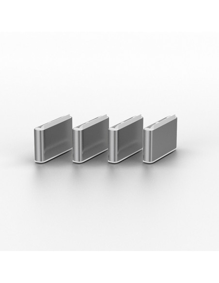 Lindy 40427 Bloker Portów Blokada Portu + Klucz Usb Type-C Biały 5 Szt.