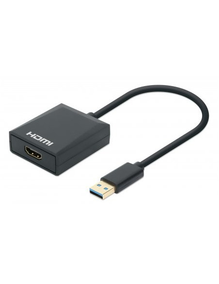 Manhattan 153690 Stacja Dokująca Przewodowa Usb 3.2 Gen 1 (3.1 Gen 1) Type-A Czarny