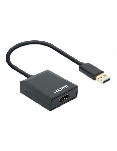 Manhattan 153690 Stacja Dokująca Przewodowa Usb 3.2 Gen 1 (3.1 Gen 1) Type-A Czarny
