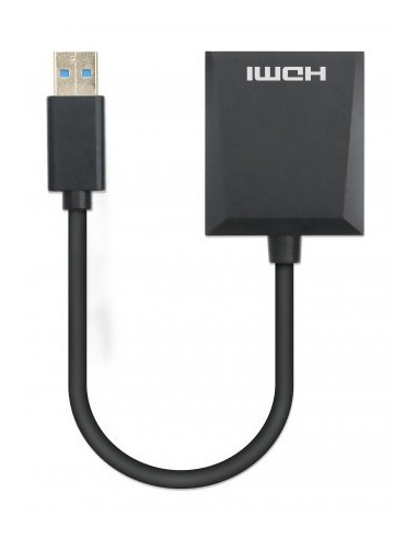 Manhattan 153690 Stacja Dokująca Przewodowa Usb 3.2 Gen 1 (3.1 Gen 1) Type-A Czarny