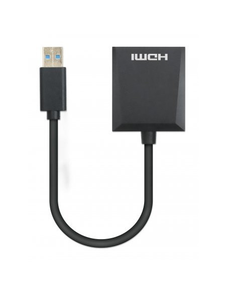 Manhattan 153690 Stacja Dokująca Przewodowa Usb 3.2 Gen 1 (3.1 Gen 1) Type-A Czarny